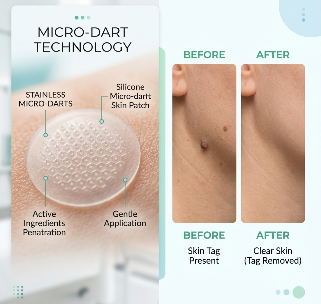 DermaSmooth Skin Tag Removal Patch (BUY 1 GET 1 FREE)