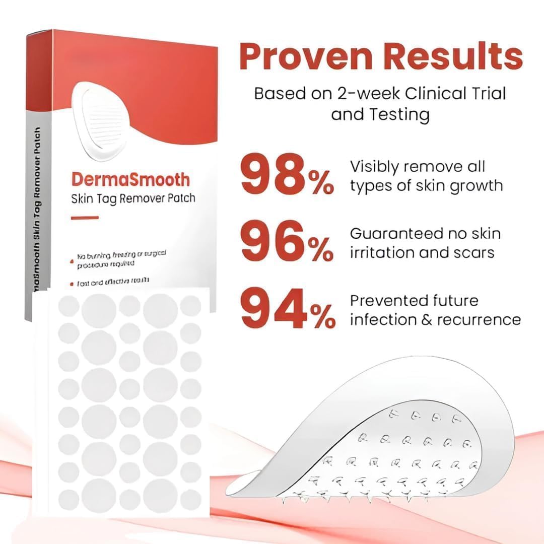 DermaSmooth Skin Tag Removal Patch (BUY 1 GET 1 FREE)